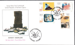 KK-199 2001 NORTHERN CYPRUS ARTS F.D.C. - Covers & Documents