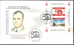 KK-255 NORTHERN CYPRUS STRENGTH OF ORGANIZATION T.M.T. F.D.C. - Lettres & Documents