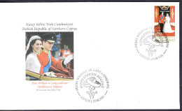 KK-276 NORTHERN CYPRUS WILLIAM AND CATHERINE MIDDLETON WEDDING F.D.C. - Storia Postale