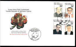 KK-660 NORTHERN CYPRUS ANNIVERSARIES FAMOUS PEOPLE F.D.C. - Lettres & Documents