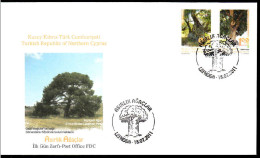 KK-665 NORTHERN CYPRUS ANCIENT TREES PINUS BRUTIA F.D.C. - Covers & Documents