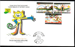 KK-675 NORTHERN CYPRUS RIO 2016 THE GAMES OF THE XXXI. OLYMPIAD F.D.C. - Covers & Documents