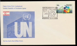 KK-681 NORTHERN CYPRUS ANIMALS DOLPHIN F.D.C. - Storia Postale