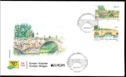 KK-707A Northern Cyprus Eruopa Cept Bridges F.D.C. - Storia Postale