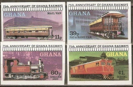 GHANA YVERT NUM. 638/641 ** SERIE COMPLETA SIN DENTAR - Ghana (1957-...)