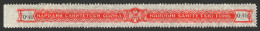 Yugoslavia 1939 Sanitation MEDICAL Medicine Revenue Tax Seal Stamp Vignette Close Label / Health / Stripe - 0,40 Din - Oficiales