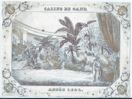 Carte Porcelaine - Porseleinkaart - Gand - Gent - Casino - 1851 - 18x14cm - Ref 402 - Porzellan