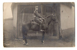 CPA 3468 - MILITARIA - Carte Photo Militaire - Soldat Gabriel MARTIN à CHEVAL - Personen