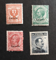 ITALIA Lero - 1912 YT 1 à 4 (4 Valeurs) Neufs Sans Charnière MNH ** - Cote 140E - Ägäis (Lero)