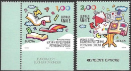 Bosna Bosnia Bosnien Serbia Serba 2010 Europa Cept Michel 493-94Du ** MNH Neuf Postfrisch Unperforated On Bottom - 2010