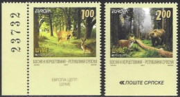 Bosna Bosnia Bosnien Serbia Serba 2011 Europa Cept Michel 525-26Du ** MNH Neuf Postfrisch Unperforated At Bottom - 2011