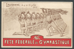Carte P De 1909 ( Lausanne / Fête Fédérale De Gymnastique ) - Gimnasia