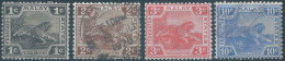 Federated Malay States,Federation Of States Of Malaysia,1900 Revenue Tax Fiscal 1c - 2c - 3c - 10c ,Usd ( Mint 1c & 3c ) - Federated Malay States