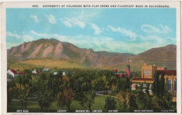 University Of Colorado With Flat Irons And Flagstaff Road In Background - Autres & Non Classés