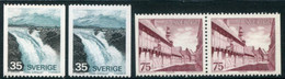 SWEDEN 1974 Definitives With Ordinary And Fluorescent Paper MNH / **...  Michel 844-45 - Ongebruikt