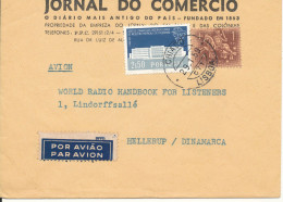 Portugal Cover Sent Air Mail To Denmark 29-1-1959 The Flap On The Backside Of The Cover Is Missing - Covers & Documents