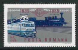 ROMANIA 1969 Railway Centenary  MNH / **.  Michel 2803 - Nuovi