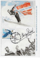 1991 Hommage à Birger Ruud  Médaillé Or (saut) Aux Jeux Olympiques Lake Placid 1932 Et Garmisch-Partenkirchen 1936 - Invierno 1932: Lake Placid
