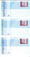 Année  2003 :  Cartes Avis De Changement D'adresse -  3 Langues - Avis Changement Adresse