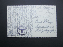 1940 , Wangerooge  , Feldpostkarte Mit Truppenstempel Der Marine - Feldpost 2e Guerre Mondiale