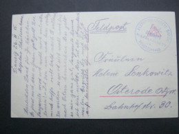 DANZIG , 1915   , Feldpostkarte Mit Truppenstempel : Hilfslazarett Schützenhaus - Feldpost (Portofreiheit)