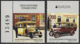 Bosna Bosnia Bosnien Serbia Serba 2013 Europa Cept Michel 592-93Do ** MNH Neuf Postfrisch Unperforated On Top - 2013