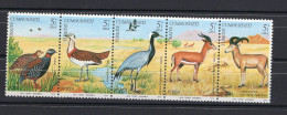 Turkey Serie / Strip 5v 1979 Wildlife Conservation Birds Crane Gazelle MNH - Ongebruikt