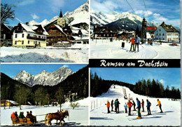 44803 - Steiermark - Ramsau , Dachstein , Pferdeschlitten , Gasthof Kirchwirt - Gelaufen  - Ramsau Am Dachstein