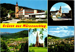 44736 - Steiermark - Mürzzuschlag , Volkshaus , Mehrbildkarte - Gelaufen 1976 - Mürzzuschlag