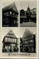 45644 - Deutschland - Stadthagen , Amtspforte , Schlosshof , Goldener Engel , Obernstrasse - Gelaufen 1938 - Stadthagen