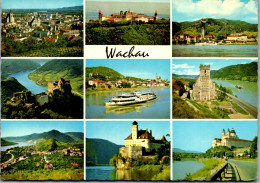 45409 - Niederösterreich - Wachau , Melk , Krems , Ruine Aggstein , Spitz , Dürnstein , Mehrbildkarte - Gelaufen  - Wachau