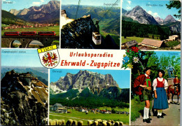 45352 - Tirol - Ehrwald , Zugspitze , Trachten , Alm , Mehrbildkarte - Gelaufen 1971 - Ehrwald