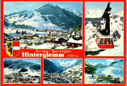 45307 - Salzburg - Hinterglemm , Zwölferkogel , Schattbergseilbahn , Mehrbildkarte - Gelaufen 1980 - Saalbach