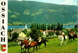 45235 - Kärnten - Ossiach , Reitschule Langensiepen , Pferd , Panorama - Gelaufen  - Ossiachersee-Orte