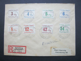 SPREMBERG , Einschreiben Mit 8 Marken  1946 - Lettres & Documents