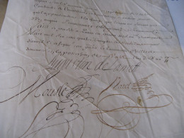 AUGUSTIN DE LAMET Autographe Signé 1680 LIEUTENANT GENERAL ARMEE PARIS Parchemin - Personajes Historicos