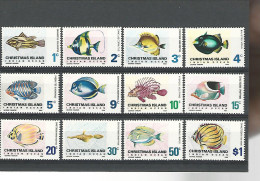 54008 ) Collection Christmas Island 1968 Fish - Christmas Island