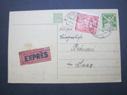 1924 , Eilganzsache  Aus Jechnitz - Cartes Postales