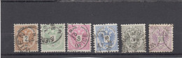 Autriche - Année 1883 - Obl. - Empire - N°YT 40 à 45 - Chiffre Noir - Used Stamps