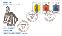 KK-016 NORTHERN CYPRUS SOCIAL SECURITY F.D.C. - Storia Postale