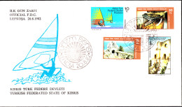 KK-040 NORTHERN CYPRUS TOURISM F.D.C. - Covers & Documents