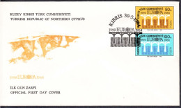 KK-049 NORTHERN CYPRUS EUROPA CEPT F.D.C. - Cartas & Documentos