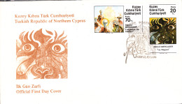 KK-056 NORTHERN CYPRUS PAINTER SAULO MERCADER F.D.C. - Storia Postale