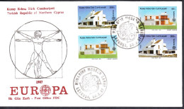 KK-075 NORTHERN CYPRUS EUROPA CEPT F.D.C. - Lettres & Documents