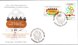 KK-087 NORTHERN CYPRUS INTERNATIONAL INDUSTRIAL FAIR F.D.C. - Lettres & Documents