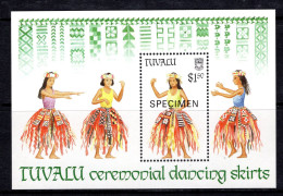 Tuvalu 1989 Traditional Dancing Skirts - SPECIMEN - MS MNH (SG MS553) - Tuvalu