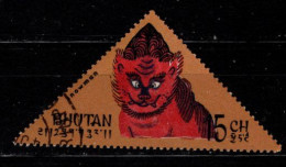 - CHATS - BHOUTAN - 1966 - N° 88 - Oblitéré - - Chats Domestiques