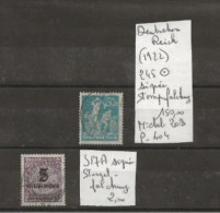 TIMBRE D ALLEMAGNE D REICH 1902 Nr 245 ° SIGNEE /317 A SIGNEE STEMPELFALCHUNG    COTE 152.00  € - 1922-1923 Lokalausgaben