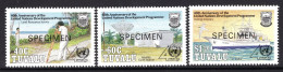 Tuvalu 1990 40th Anniversary Of The United Nations - SPECIMEN - Set MNH (SG 590-592) - Tuvalu