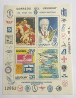 Uruguay 1977, Imperfect Souvenir Sheet, Scoot 979/82, Mi 1453/60, MNH. - Uruguay